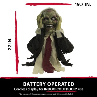 Haunted Hill Farm Animatronic Groundbreaker Zombie (HHFJZOMB-1LSA)