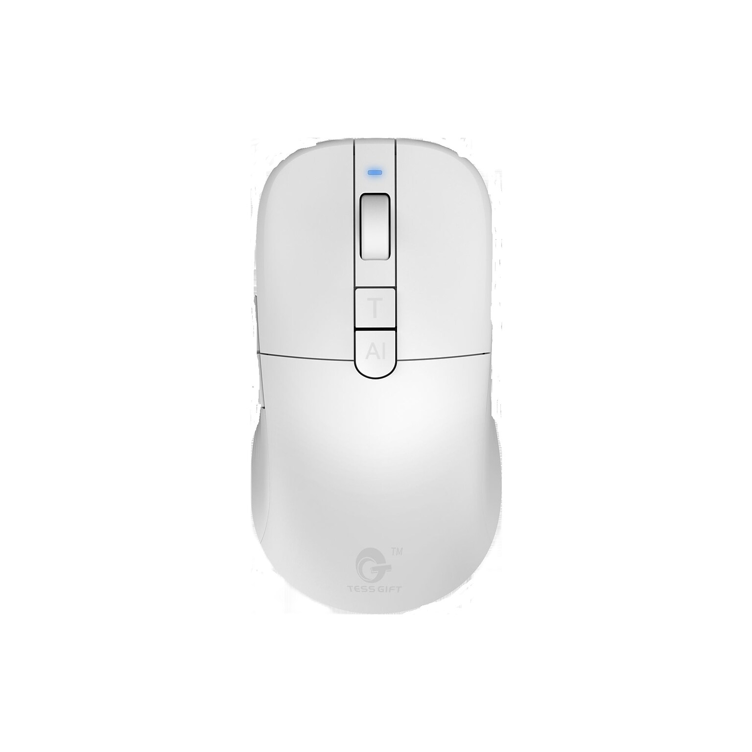 Tess Gift AI Assisted Voice Wireless Mouse, White (TGMouseWH)