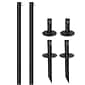 Excello Global Products Bistro Pole for String Lights, Black, 2/Pack (EGP-HD-0359)