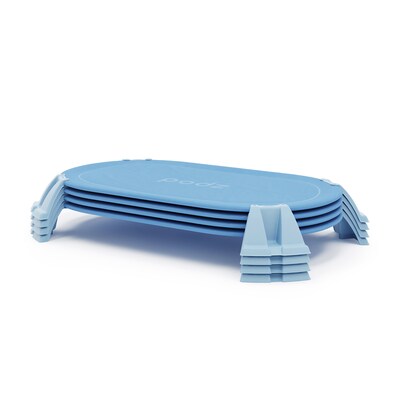 Foundations Podz Stackable Fabric Cot, Toddler, 42.25 x 27.9, Blue, 4/Pack (FND4614037)