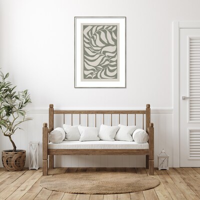 Amanti Art Winding Vine by Moira Hershey Wood Framed Wall Art Print, 30 x 41 (A42677390727)
