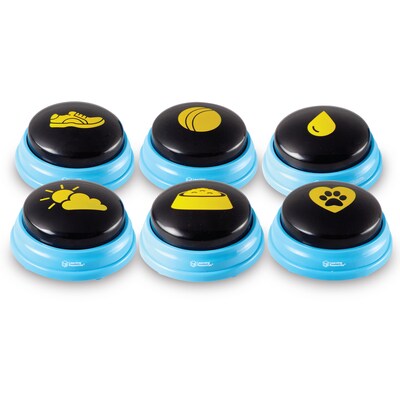 Hunger For Words Talking Pet Essential Words Dog Toy Set, Multicolored, 6 Pieces (LER9352)