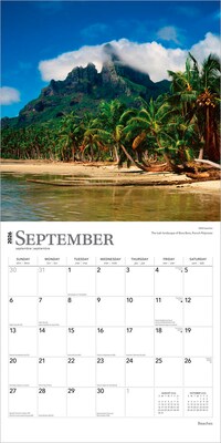 2026 BrownTrout Beaches 12" x 12" Monthly Wall Calendar (9798330702367)