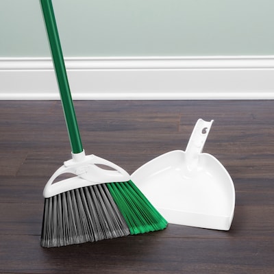 Libman Precision 11 Angle Broom with Dust Pan Set, 4 Sets/Carton (206)
