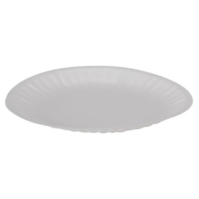 Dixie Basic Light-Weight Paper Plate by GP PRO, 6", White, 100/Pack (DBP06W)