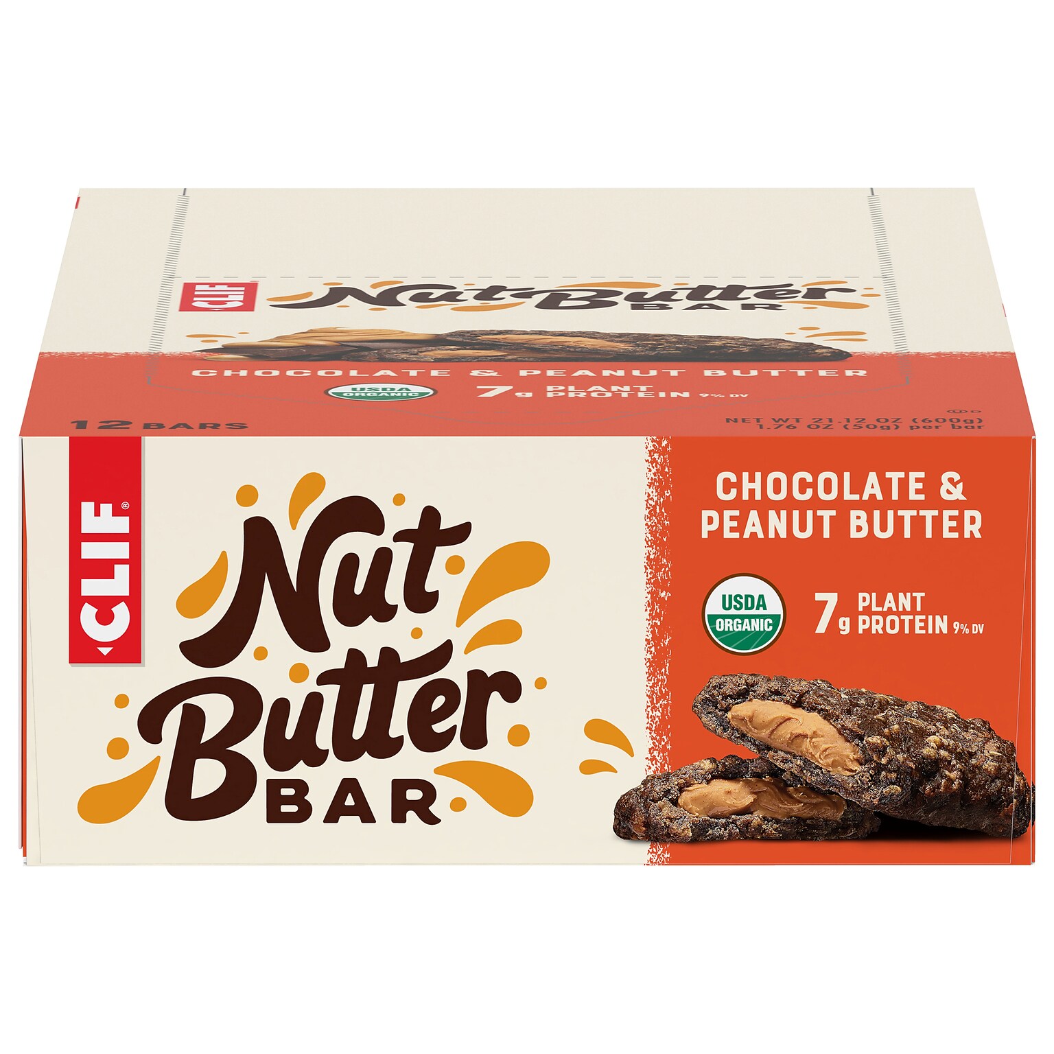 Clif Bar Clif Chocolate Peanut Butter Energy Bar, 1.76 oz., 12 Bars/Box (CCC56801)
