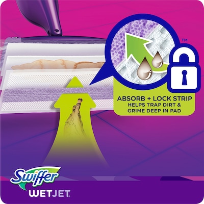 Swiffer WetJet Spray Mop Multi-Surface Floor Cleaner Pad Refill, 24 Count (PGC 08443)