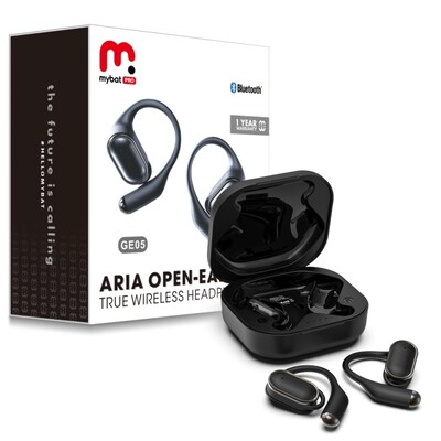 MyBat Aria Open Ear True Wireless Headphones, Black (BTK007001)