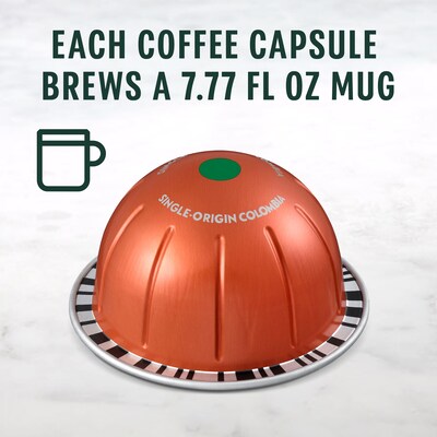 Starbucks Colombia Coffee Nespresso Vertuo Capsules, Medium Roast, 32/Box (117664)