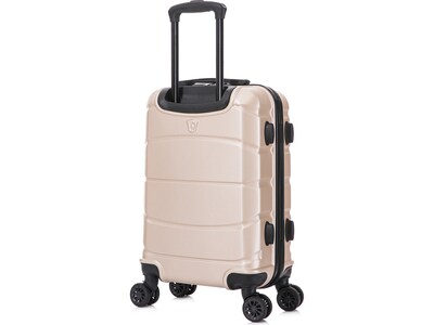 DUKAP Sense 20" Hardside Suitcase, 4-Wheeled Spinner, TSA Checkpoint Friendly, Champagne (DKSEN00S-CHA)