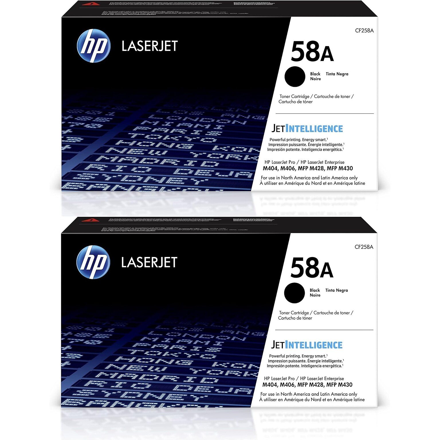 HP 58A Black Standard Yield Toner Cartridges, 2/Pack (CF258A2PK-STP)