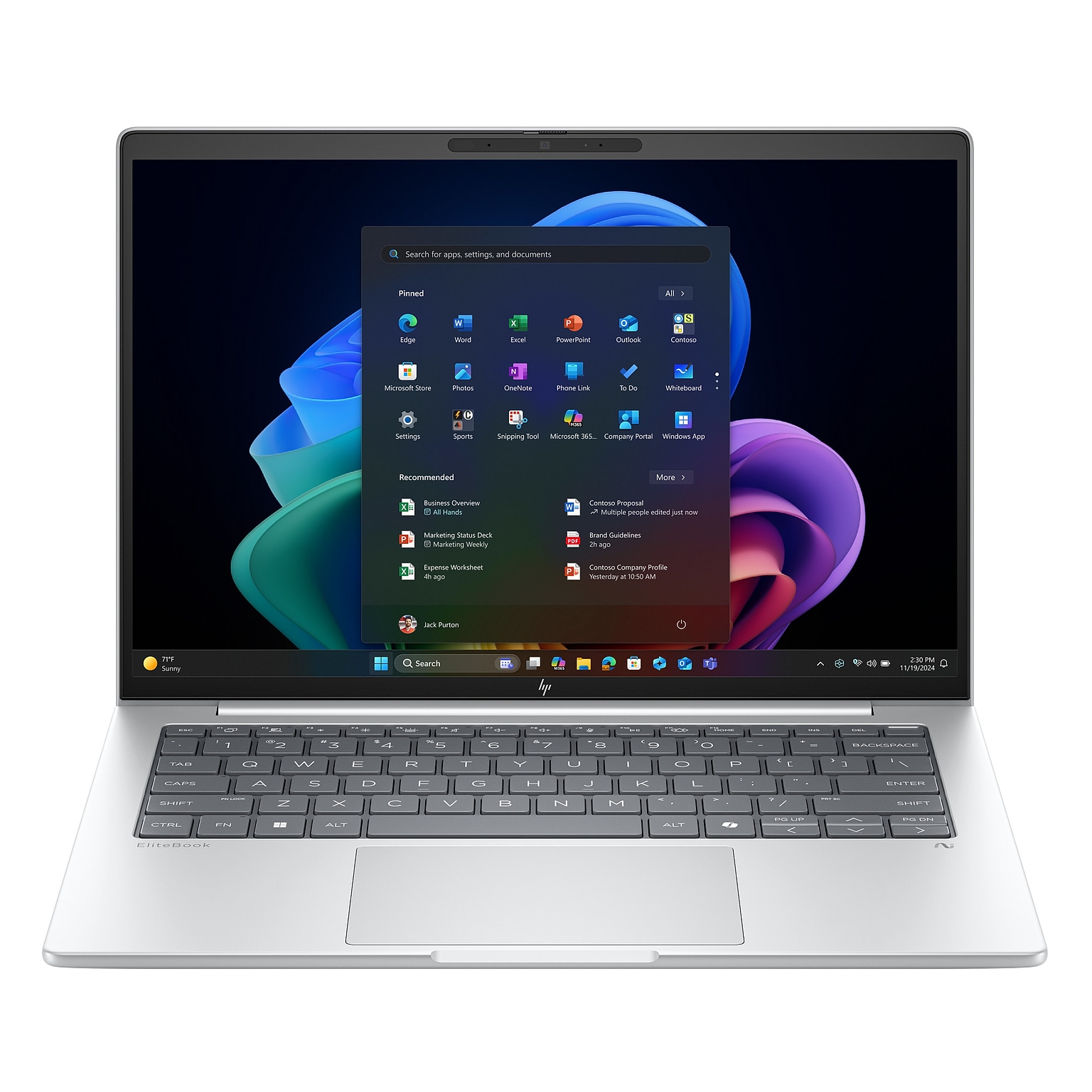 HP EliteBook 8 16” IPS Touchscreen AI Laptop, Intel CU 7 268V, 32GB RAM, 1TB SSD, Backlit Keyboard, Windows 11 Pro