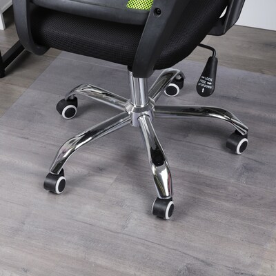 Mind Reader Standard 36 x 48 Rectangular Chair Mat for Hard Floor, Vinyl (FLCREC-CLR)
