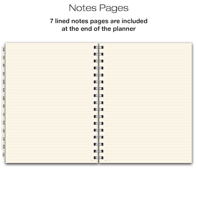 2027 Excello Brands Essential 8.5" x 11" Monthly Planner, Paperboard Cover, Multicolored (NRY27-ESN811-F5)