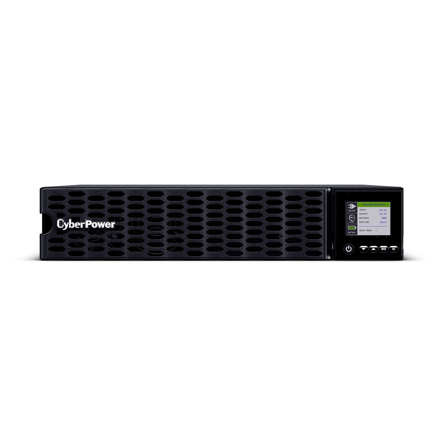 CyberPower Smart App 3000VA 7-Outlet Double-Conversion Online UPS, Black (OL3KRTHD)