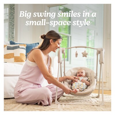 Graco Slim Spaces Compact Baby Swing, Tate (2231532)