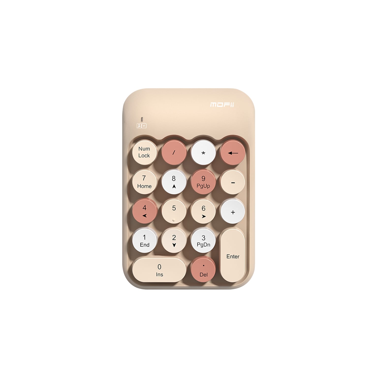 SaharaCase Retro Wireless Numeric Keypad, Sand Beige (KB44)