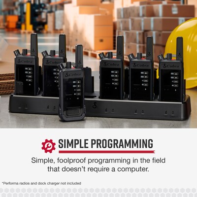 Cobra USB-C to USB-C Radio Cloning Cable for Cobra Performa 400/450 2-Way Handheld Business Radios, Black (0010080-1)