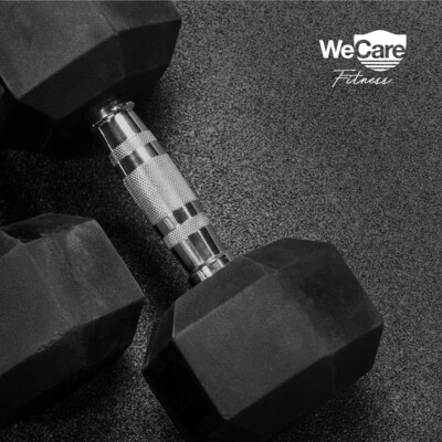 WeCare Fitness Rubber-Coated Chrome Handle 25 Lbs Dumbbells,  2/Set (WDN100014)
