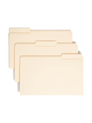 Smead Recycled File Folder, 1/3-Cut Tab, Legal Size, Manila, 100/Box (15330)