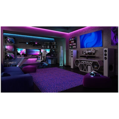 Joy Carpets Afterglow Nylon 6' x 9' Machine Tufted Rug, Fluorescent (467Q)