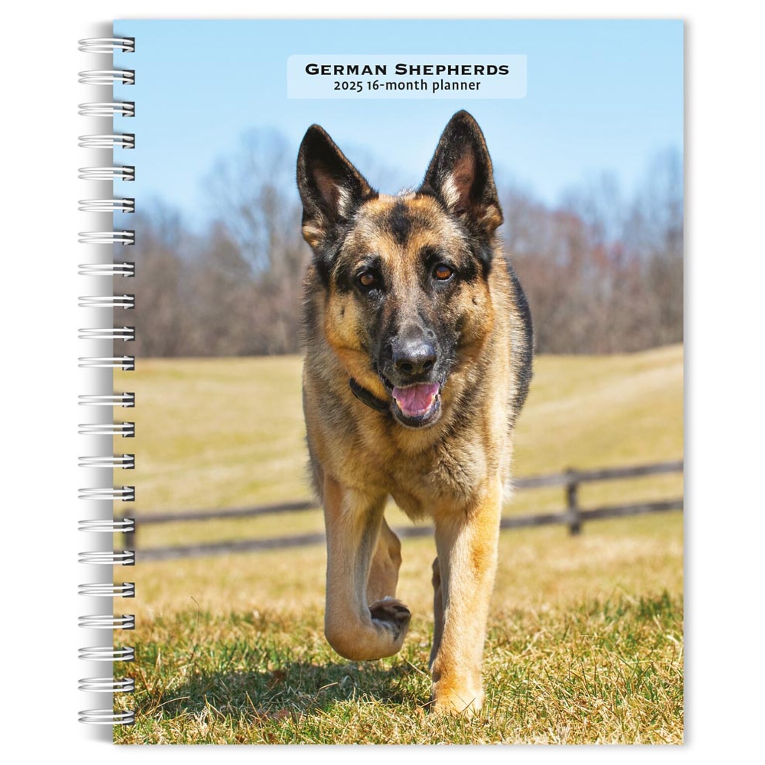 2025 BrownTrout German Shepherds 6 x 7.75 Weekly Engagement Planner, Paper Cover, Multicolored (9781975473143)