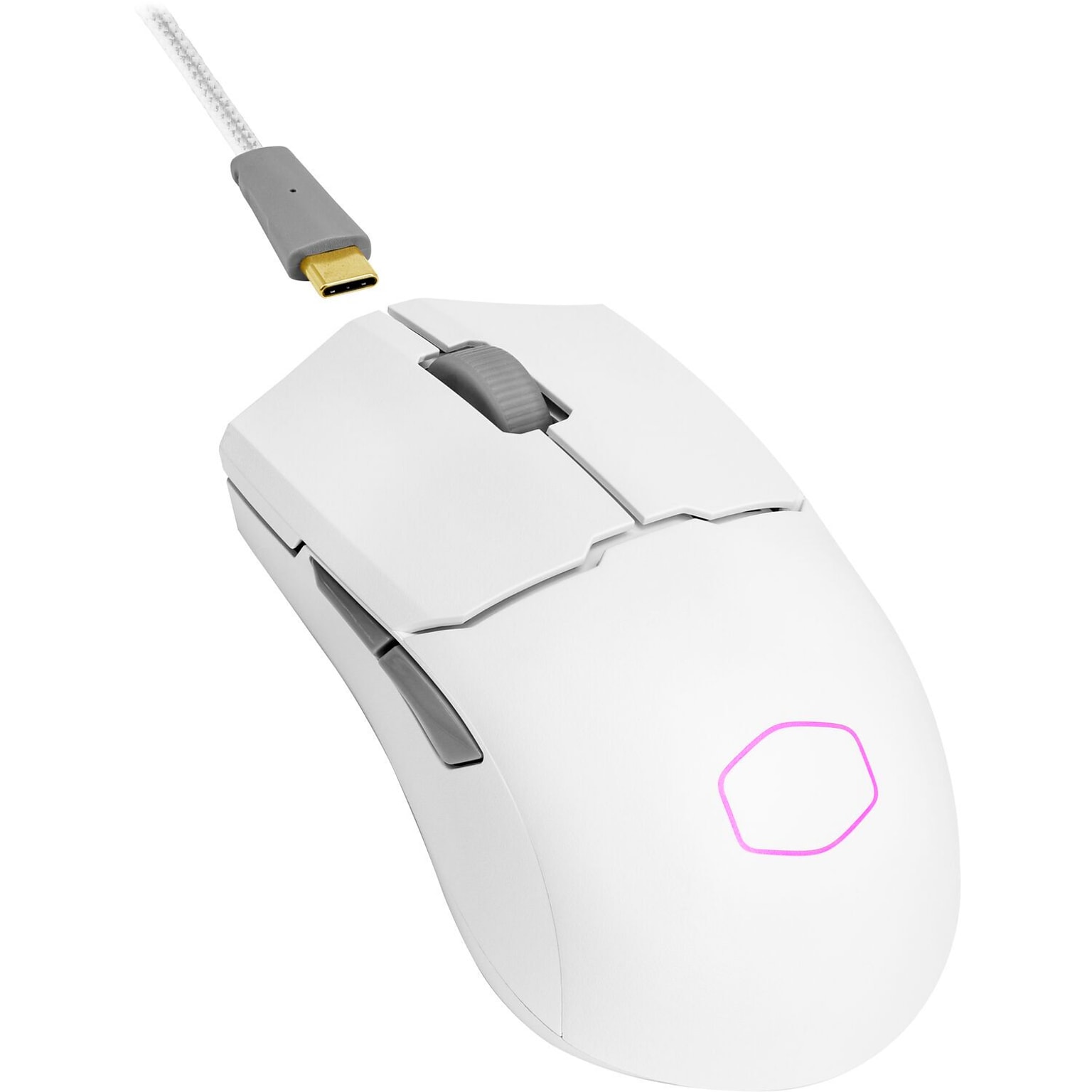 Cooler Master MM Series Wireless Gaming Optical Mouse, White (MM-712-WWOH1)