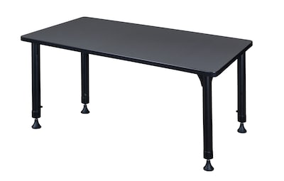 Regency Rectangular Activity Table, 48" x 30", Height Adjustable, Grey (MT4830GYAPBK)