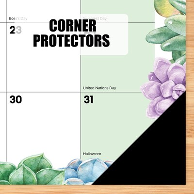 2026-2027 Willow Creek 22" x 17" Academic Monthly Desk Pad Calendar, Succulents (64726)