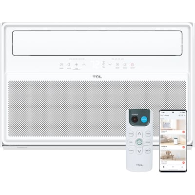 TCL Q-Series 115-Volt 12,000 BTU  Window Air Conditioner with Remote, WiFi Enabled, White (H12W4KWH)