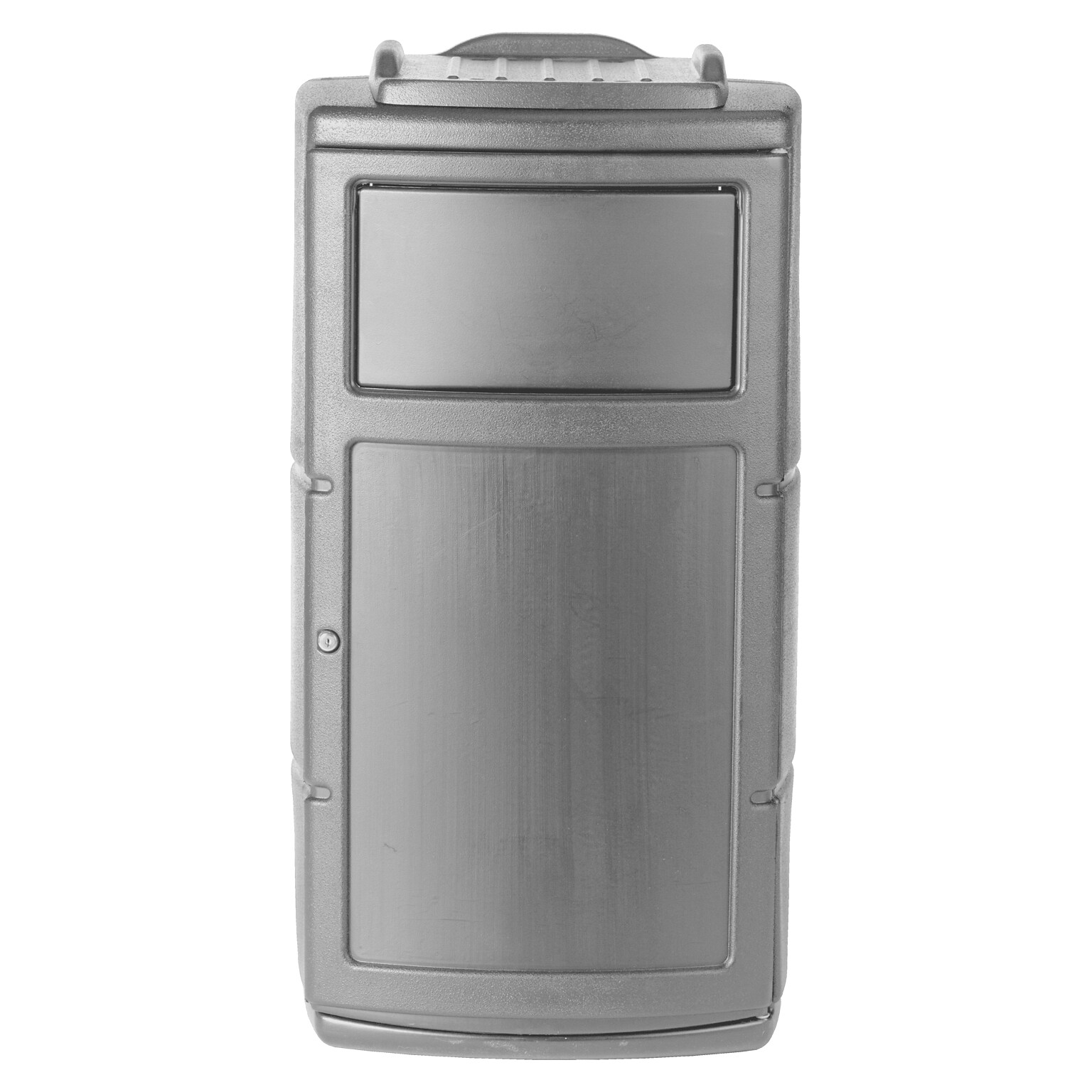 Commercial Zone PolyTec Polyethylene Indoor/Outdoor Swing Lid Trash Can, 25 Gallon, Gray (775903SE)