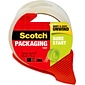 Scotch Sure Start Shipping Packing Tape with Dispenser, 1.88" x 38.2 yds., Clear (3450S-RD)