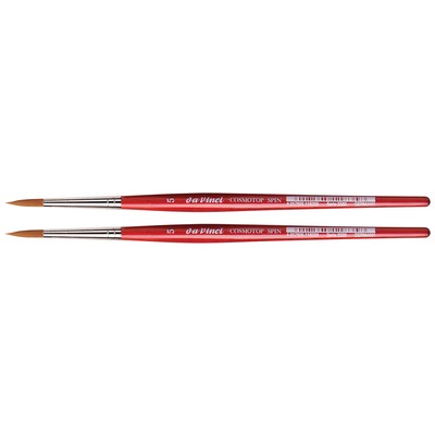 da Vinci COSMOTOP-SPIN Watercolor Synthetic Silkpainting Round Brush, 2 /Pack (DVXVA55805-2)
