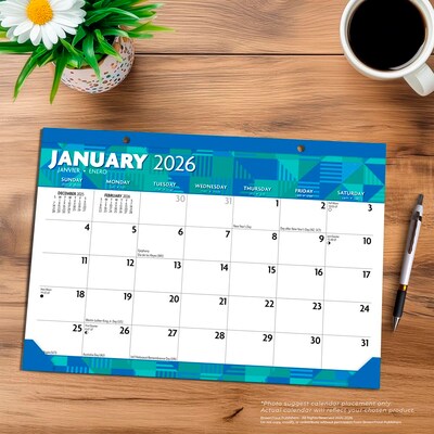 2026 BrownTrout Large Print 17" x 12" Monthly Desk Pad Calendar (9798330704323)