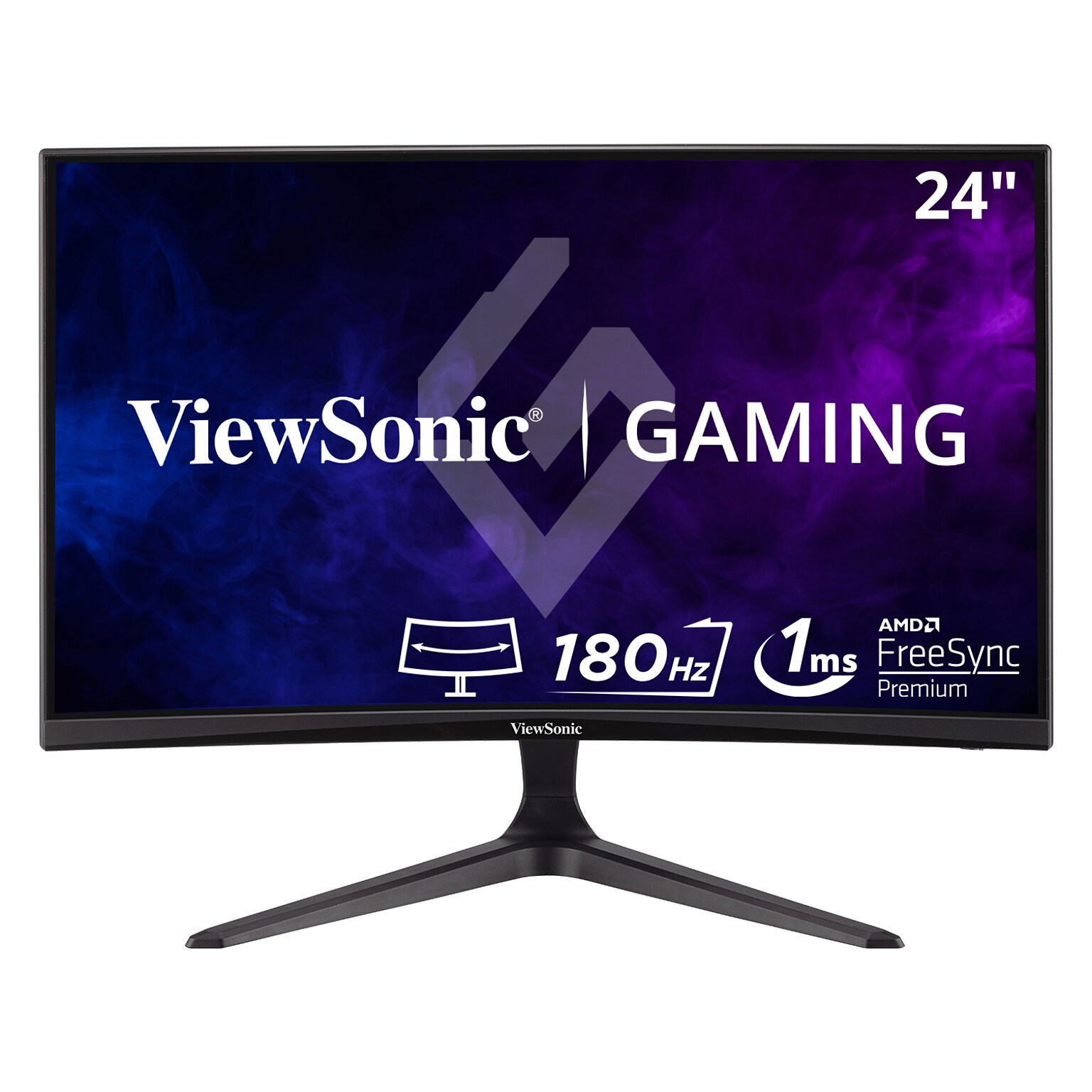 ViewSonic 24 Curved 165Hz LED Gaming Monitor, Black (VX2418C)