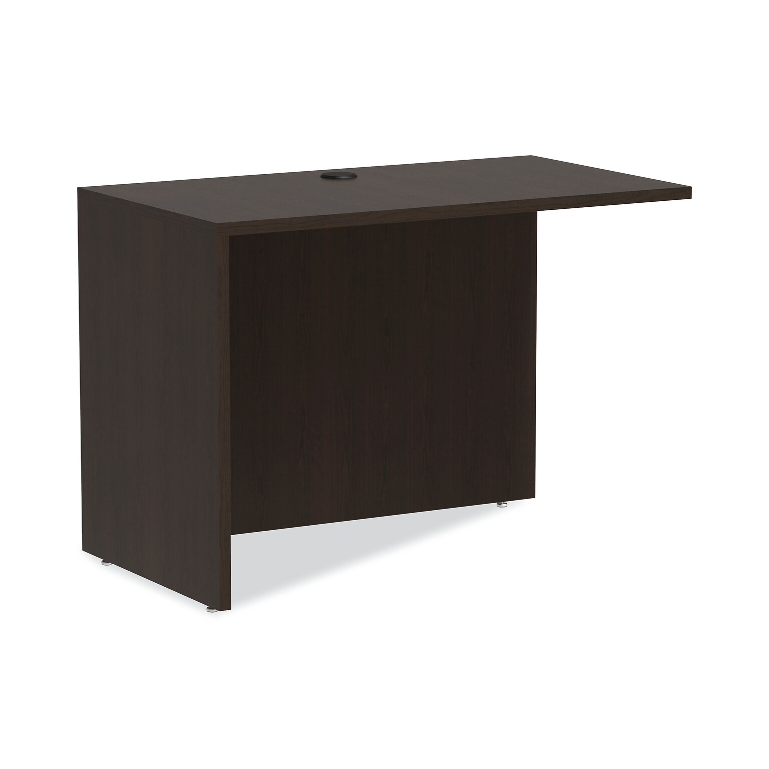 Alera Valencia Series Reversible Return/bridge Shell, 42w X 23 5/8d, Espresso