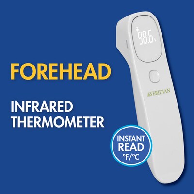Veridian Infrared Digital Forehead Thermometer, White (09-313)