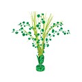 Amscan St. Patricks Day Shamrock Spray Centerpiece, Green, 6/Pack (110060)