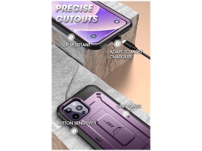 SUPCASE Unicorn Beetle PRO Deep Purple Rugged Case for iPhone 14 Pro (SUP-iPhone2022Pro-6.1-UBPro-SP-Mauve)