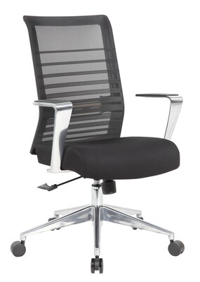 Boss Office Products Ergonomic Mesh Swivel Task Chair, Black (B6566AL-BK)
