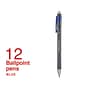 Staples® Postscript™ Retractable Ballpoint Pens, Medium Point, 1.0mm, Blue, 12/Pack (18263)