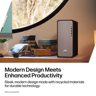 HP OmniDesk Desktop PC, Intel Core i5-14400, 8GB RAM, 256GB SSD, Windows 11 Home, Mouse and Keyboard Included (D9EM9AA#ABA)