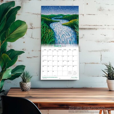 2026 Brush Dance Points of Light 12" x 12" Monthly Wall Calendar (9798330701360)