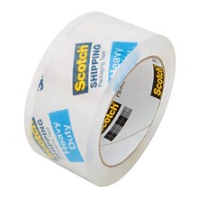 Scotch Heavy-Duty Shipping Packing Tape, 1.88 x 54.6 yds., Clear, 6-Pack (3850-6-ESF)