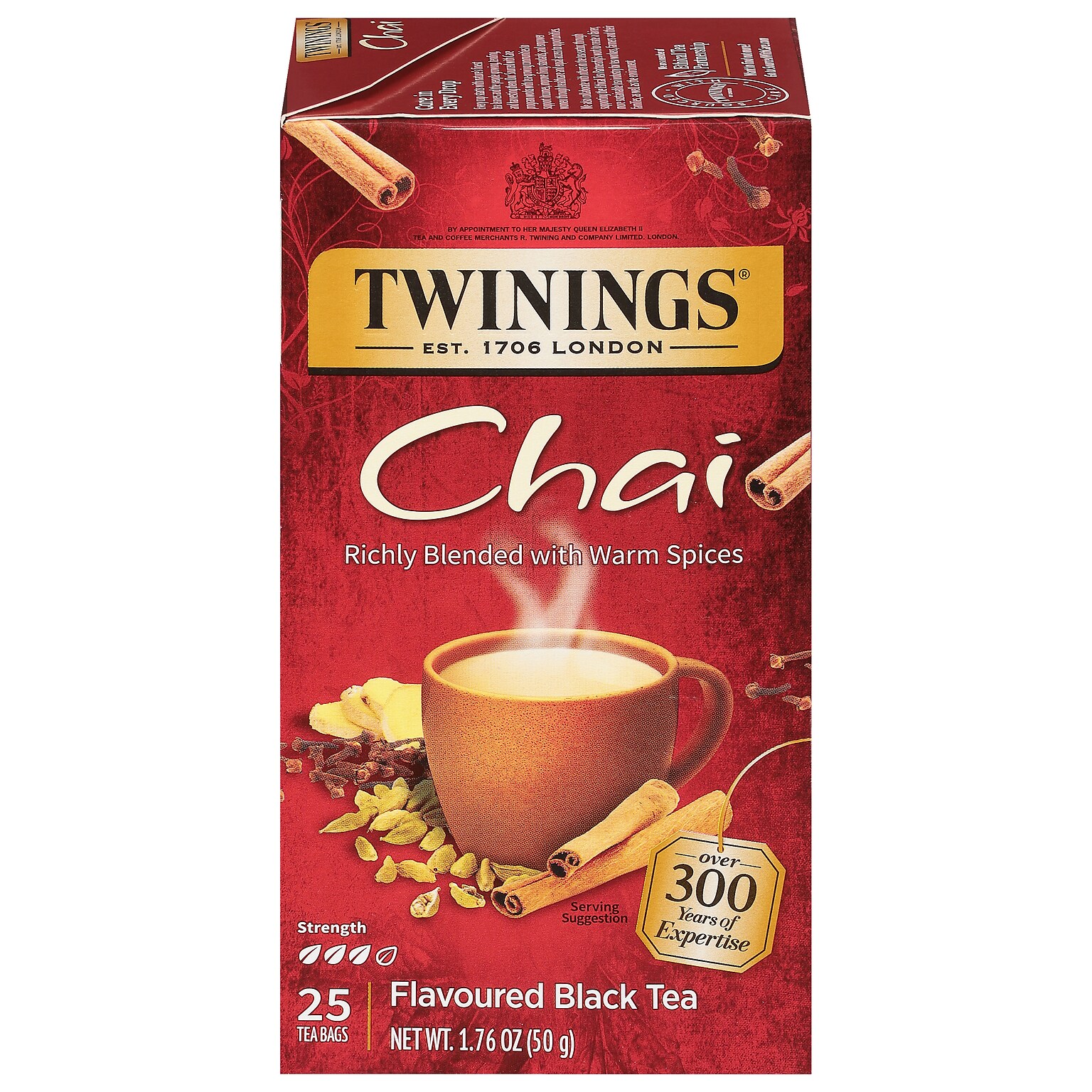 Twinings Chai Tea Bags, 25/Box (TNA51730)