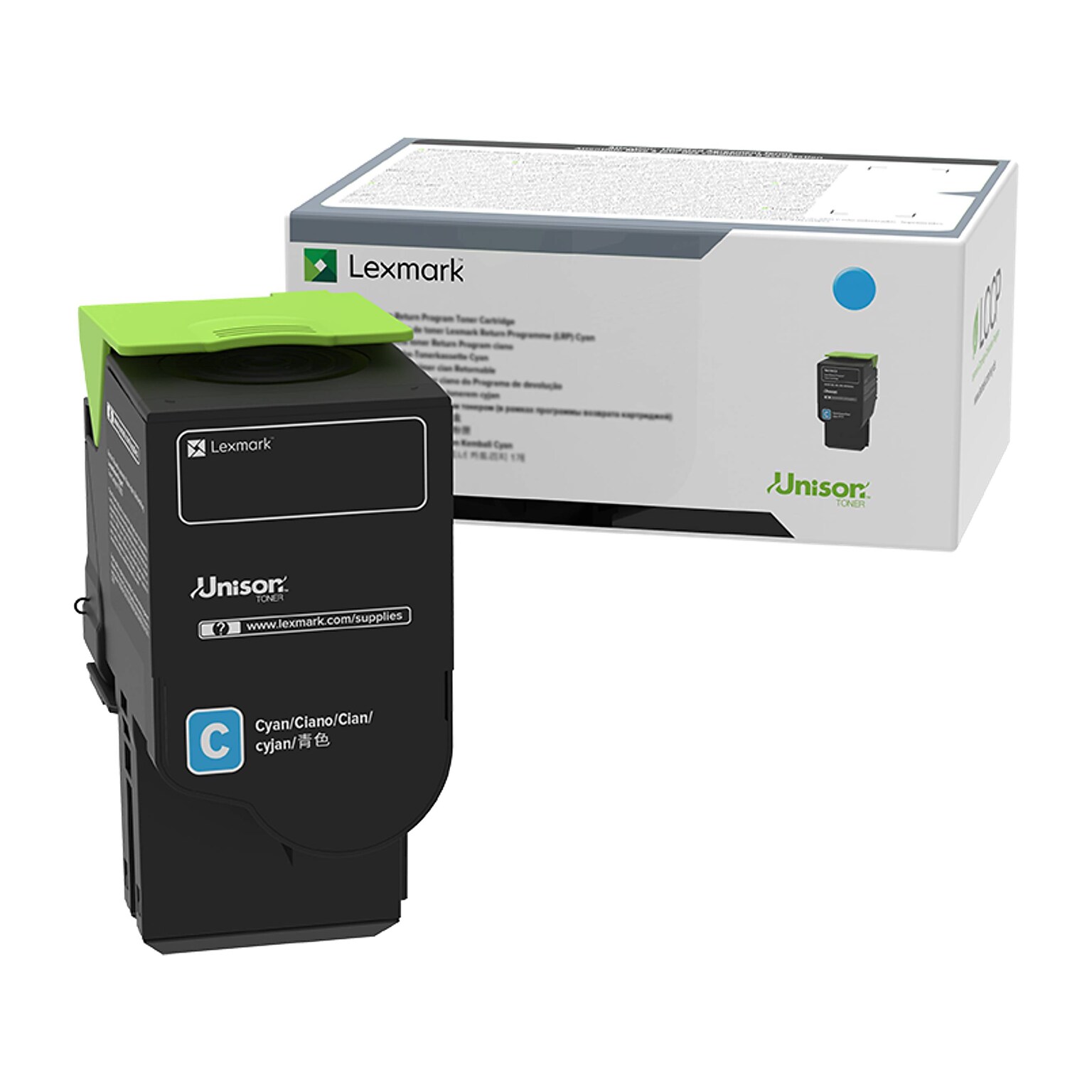 Lexmark 24B7154 Cyan Standard Yield Toner Cartridge