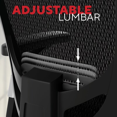 Staples Hyken Ergonomic Mesh Swivel Task Chair, Black (ST63137)