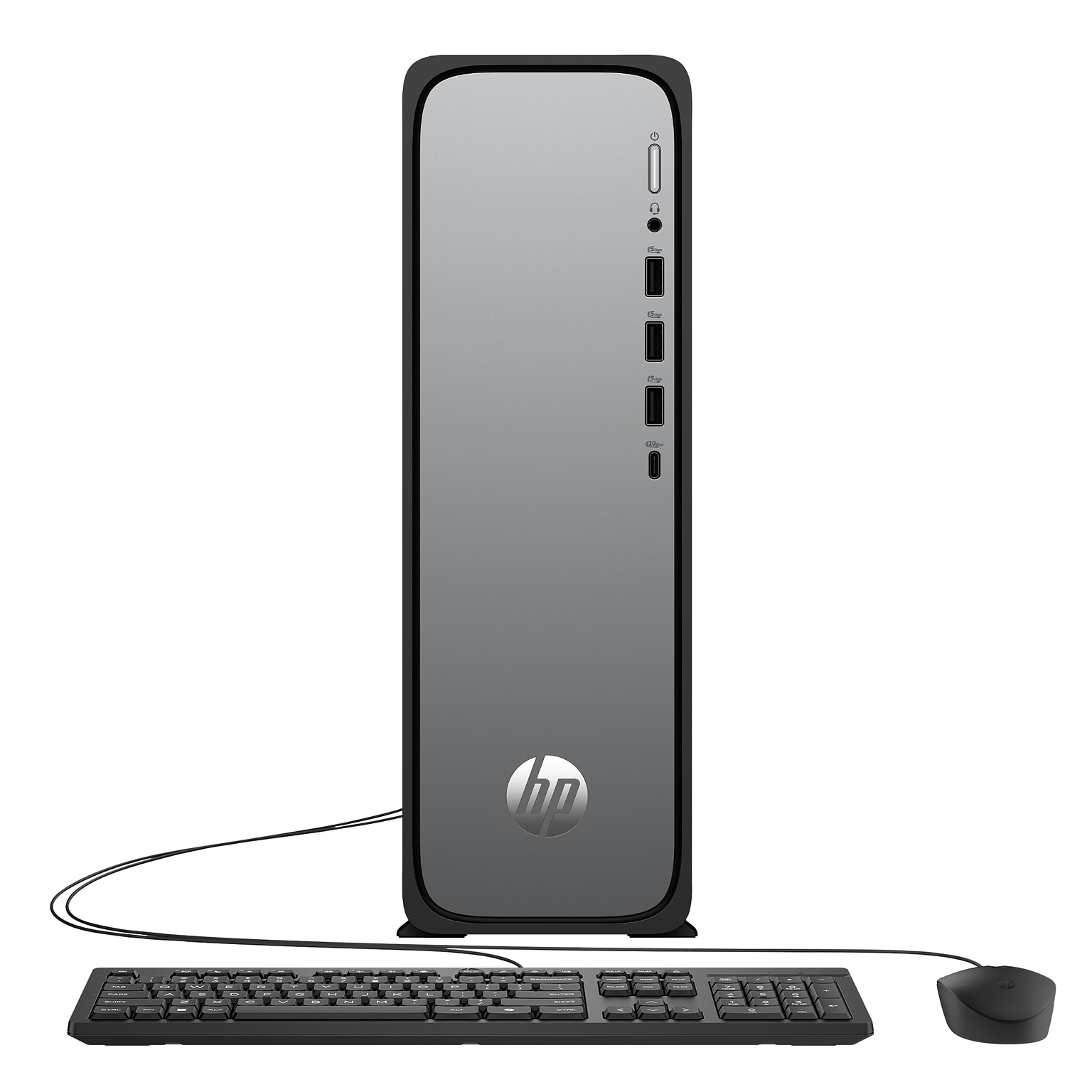 HP OmniDesk Slim Desktop Computer, Intel Core i3-14100, 8GB RAM,  256GB SSD, Windows 11 Home, Mouse/Keyboard Included