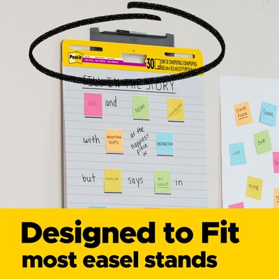 Post-it Super Sticky Wall Easel Pad, 25" x 30", Lined, 30 Sheets/Pad, 8 Pads/Pack (561WL-VAD-8PK)