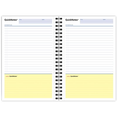Cambridge QuickNotes Business Notebook, 5" x 8", Legal Ruled, 80 Sheets, Gray (06096)